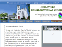 Tablet Screenshot of bellevillechurch.org